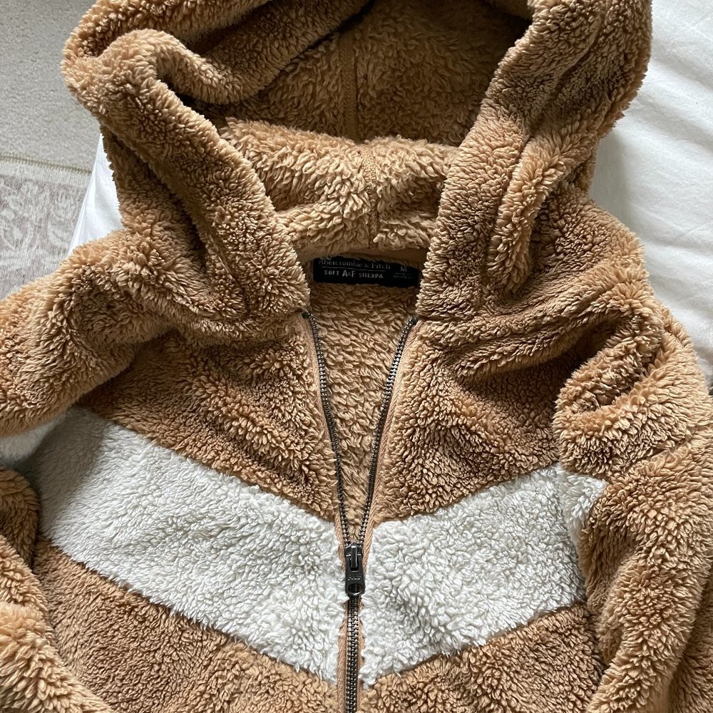 Abercrombie Soft A&F Sherpa Full Zip Jacket